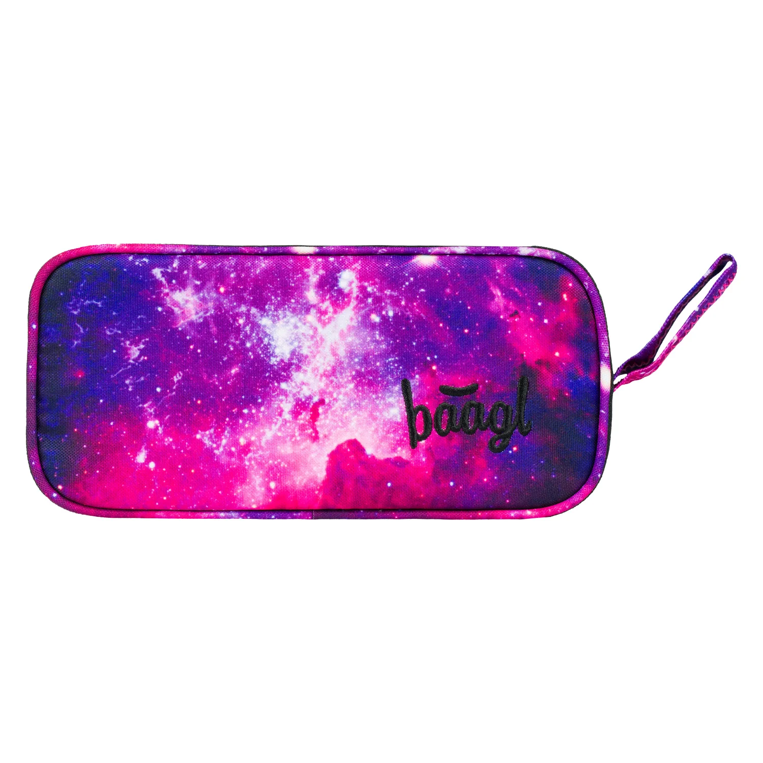 Baagl študentský peračník etui Galaxy fialovo-čierny