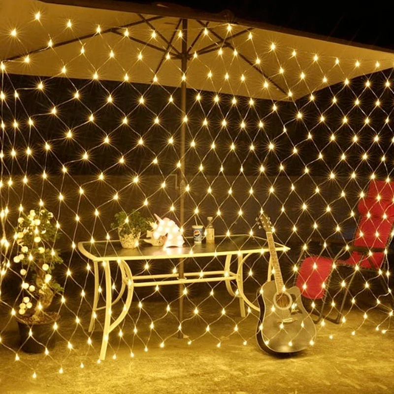 Vianočná súprava LED SIEŤ 160ks 2x2,6m teplá biela IP44 8 programov