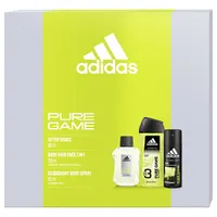 ADIDAS Pure Game voda po holení 100ML + deodorant 150ML + sprchový gél 250ML