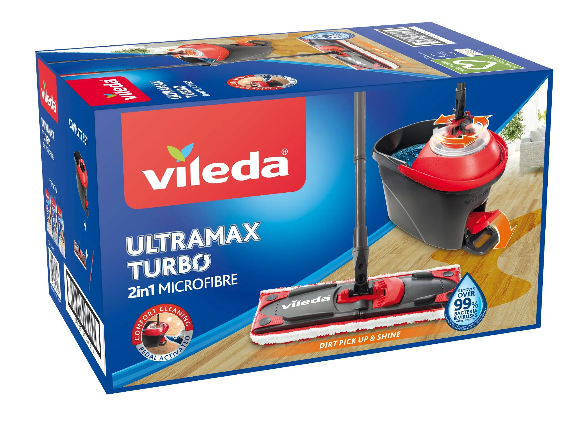 Vileda Ultramax TURBO 1×1 ks, mop s vedrom