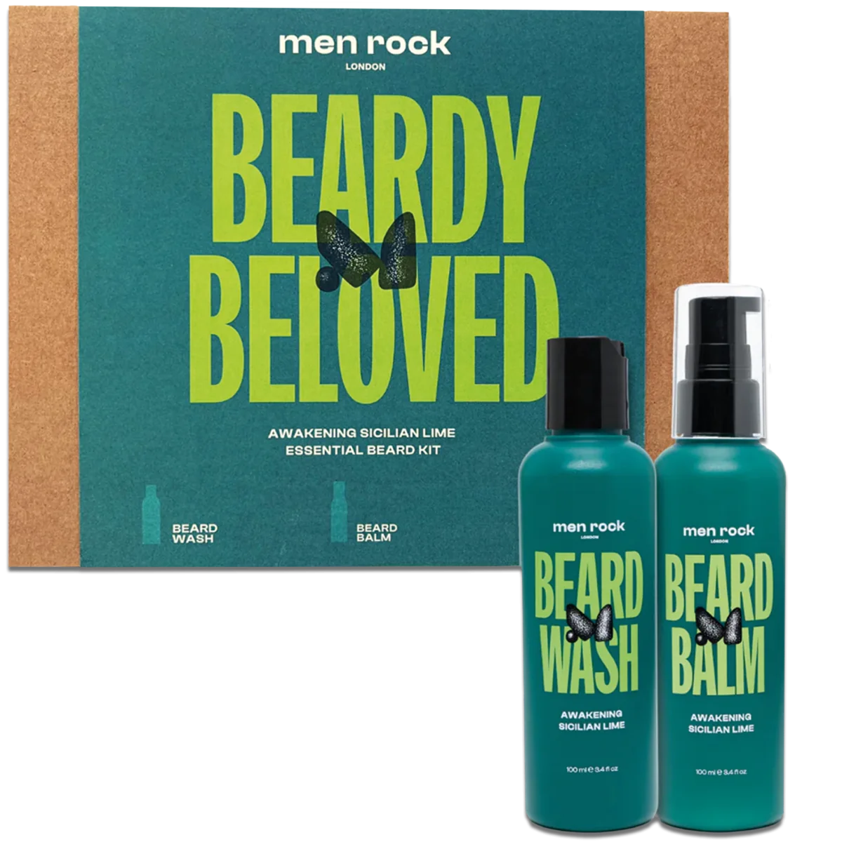 Súprava na starostlivosť o bradu Men Rock Beardy Beloved Sicilian Lime