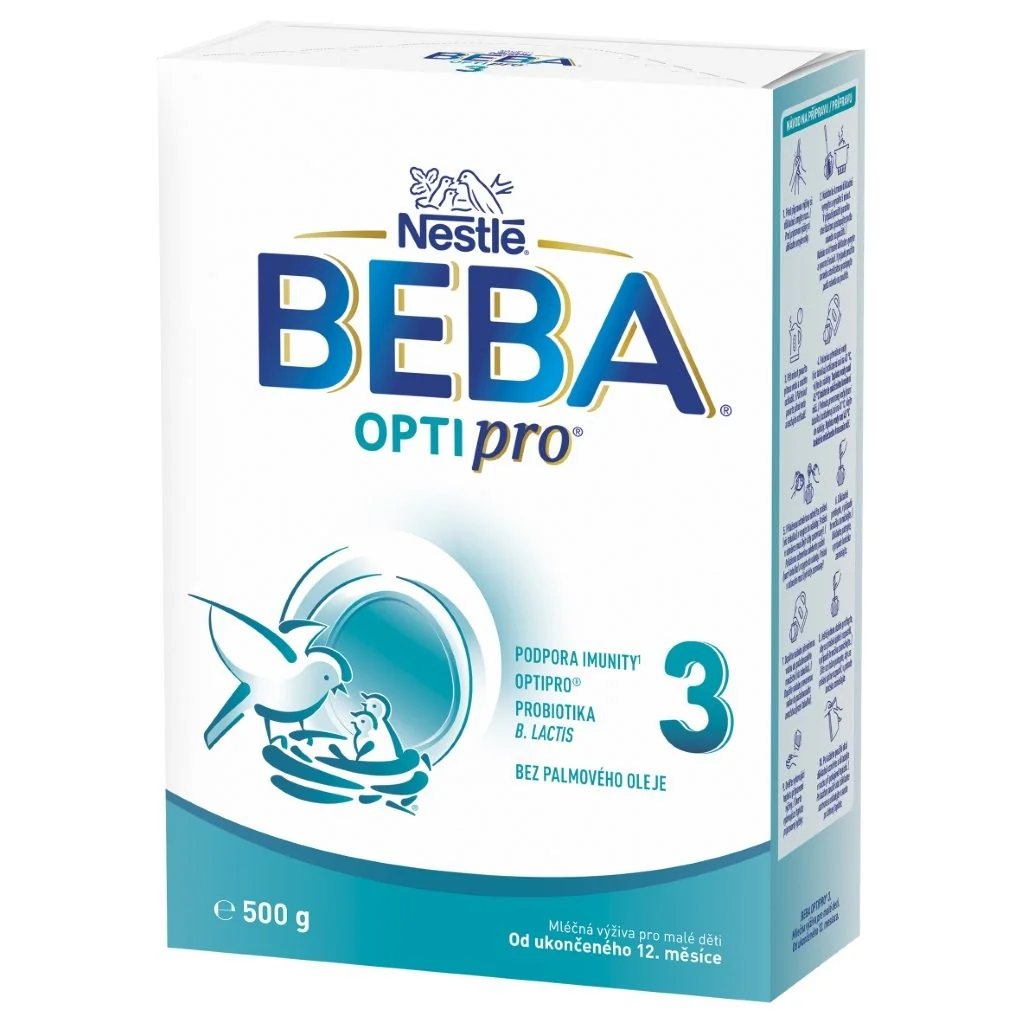 BEBA OPTIPRO 3 1×500 g, mliečna výživa pre malé deti (od ukonč. 12. mesiaca)