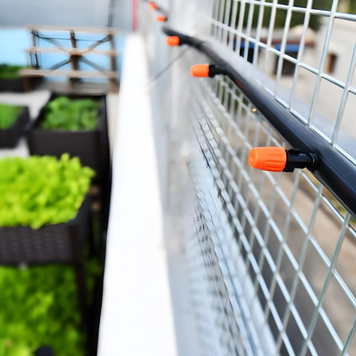 LIVEFY Garden záhradný zavlažovač s vodnou clonou 15m, čierny