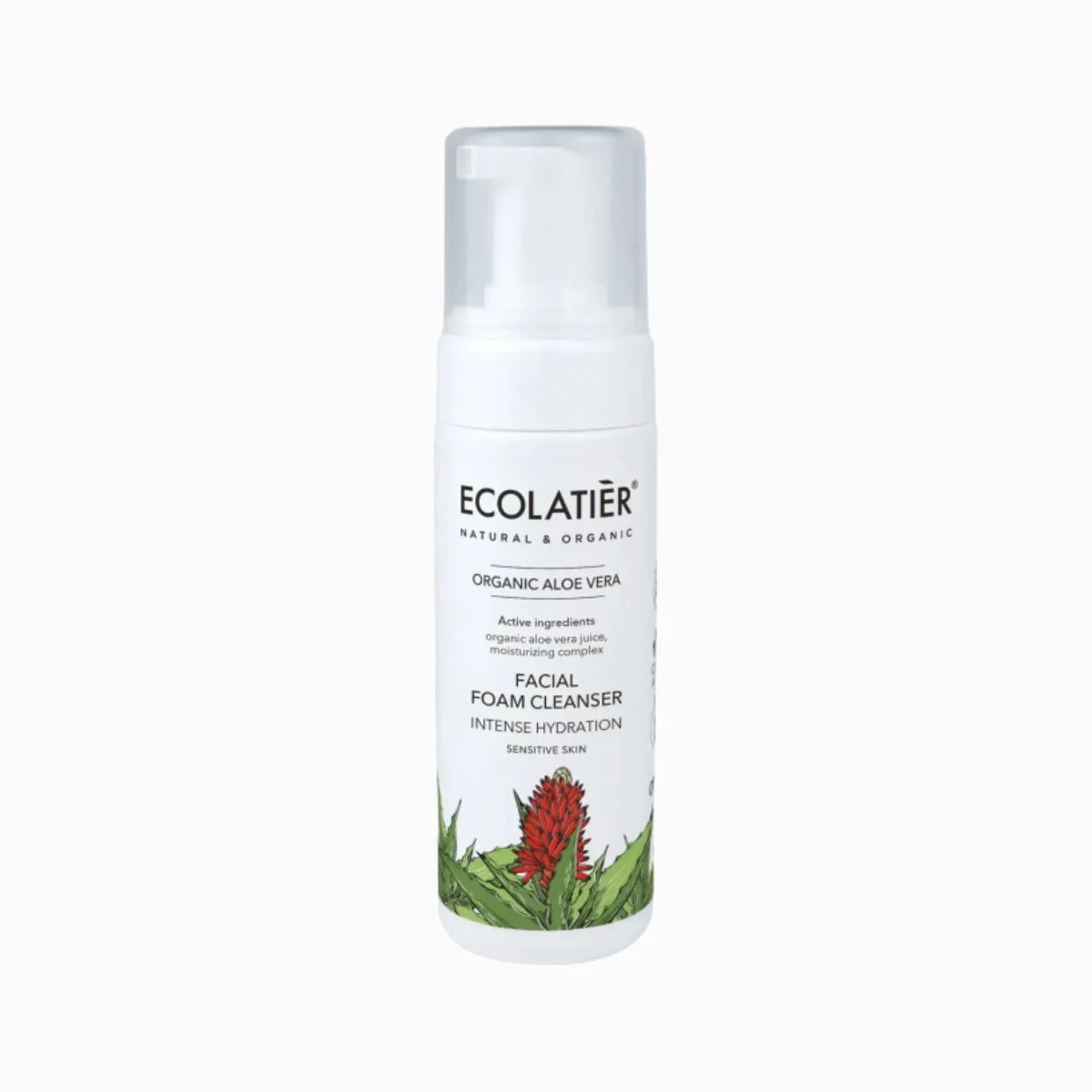 Čistiaca pena na tvár intenzívne hydratačná Organic Aloe Vera - 150 ml - Ecolatier