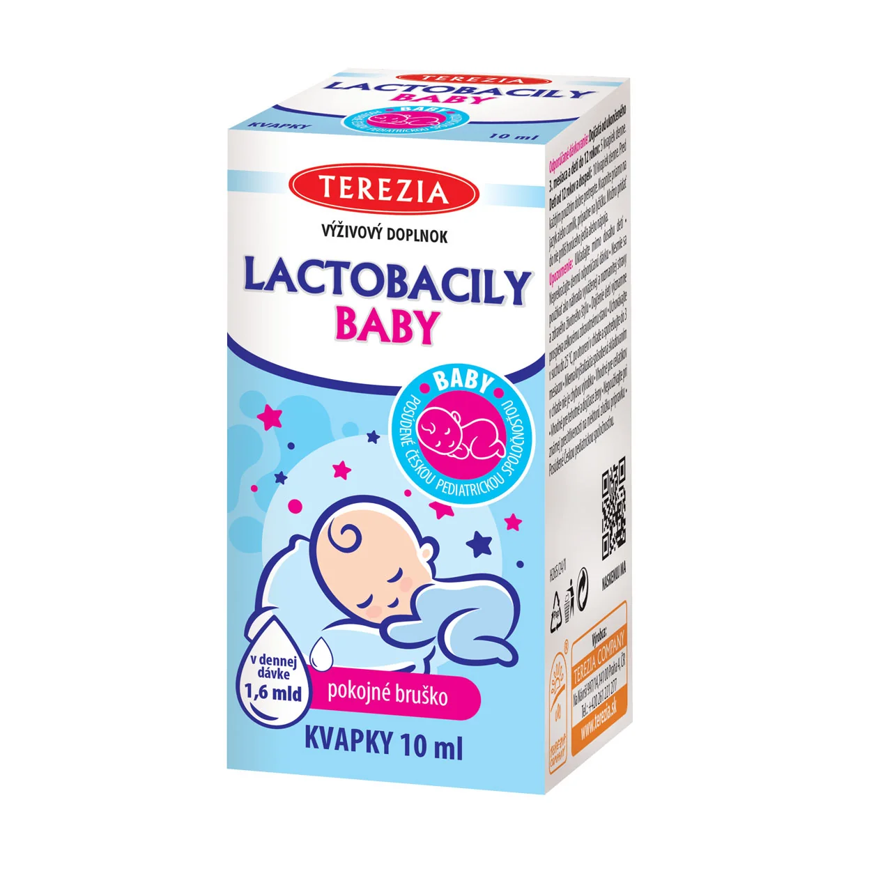 TEREZIA LACTOBACILY BABY kvapky 1×10 ml, výživový doplnok
