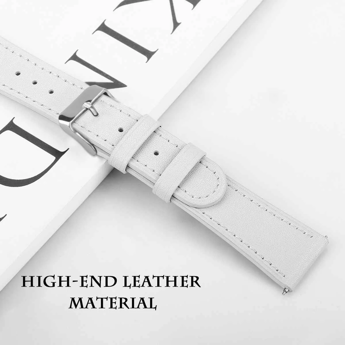 Leather Italy remienok na Samsung Galaxy Watch Active 2 40/44mm white