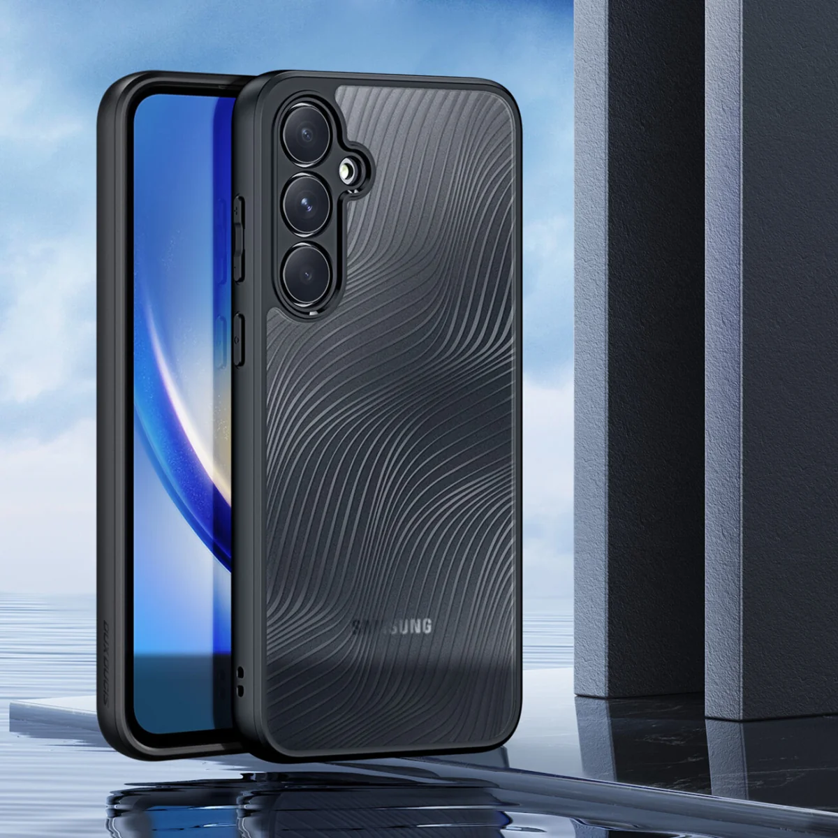 Dux Ducis Aimo kryt na Samsung Galaxy A35 5G, čierny