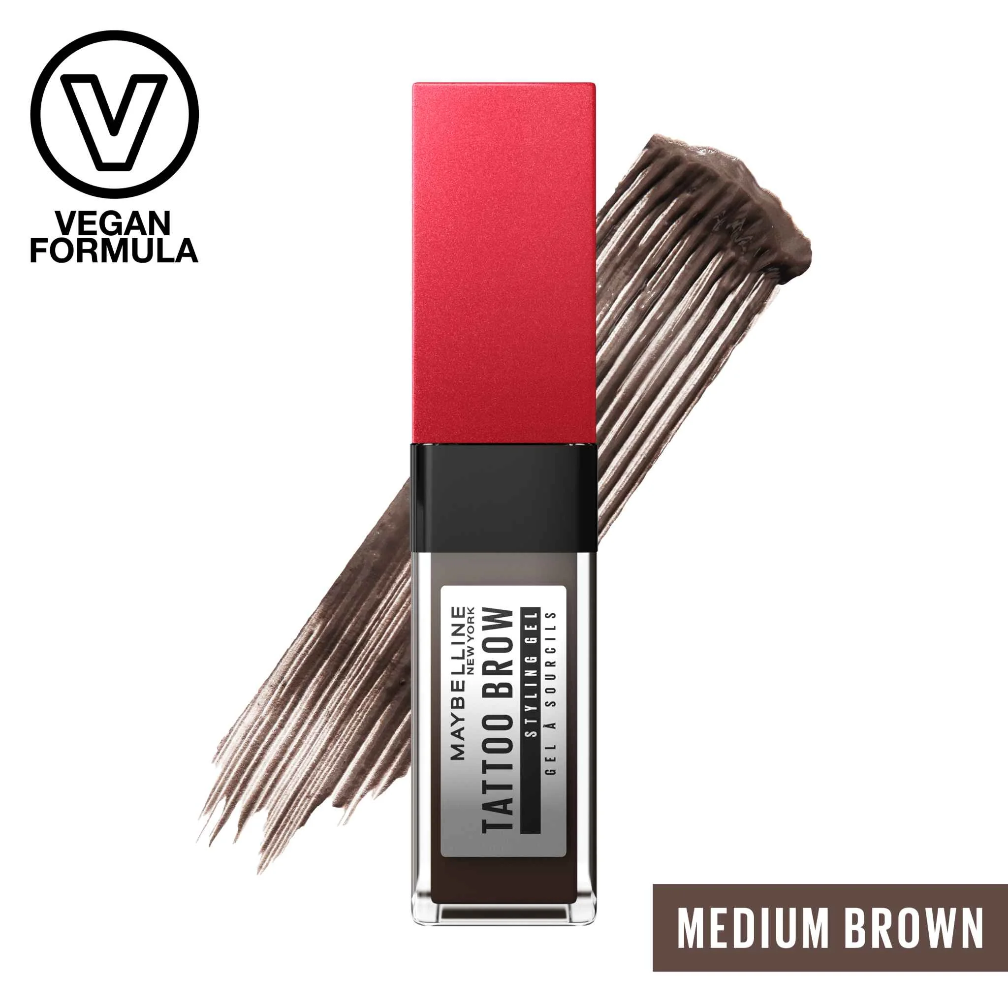 Maybelline New York Tattoo Brow 36H Styling Gel 257 Medium Brown dlhotrvajúci gél na obočie, 6 ml 1×6 ml, gél na obočie