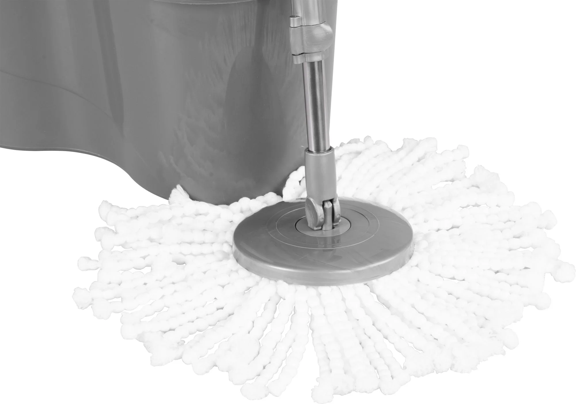Strend Pro upratovacia súprava Quantum, 1 súprava Rotačný mop na podlahy, vedro 16 l, teleskopická násada, tyrkys/sivá, mix farieb