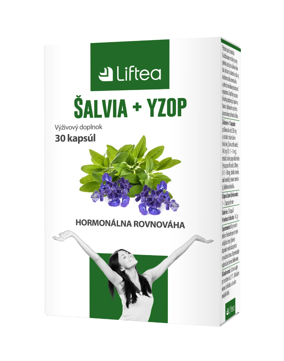Liftea ŠALVIA + YZOP 1×30 cps, výživový doplnok