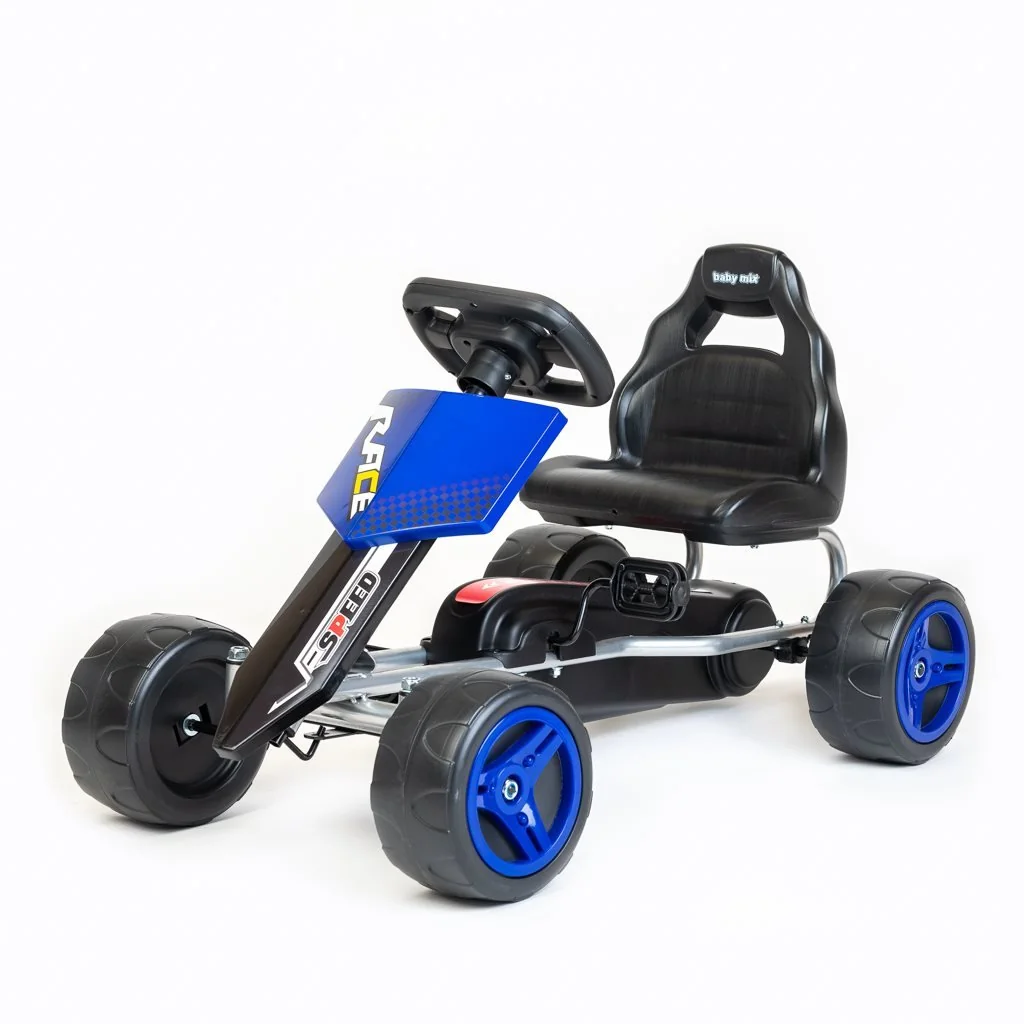 Detská šliapacia motokára Go-kart Speedy modrá