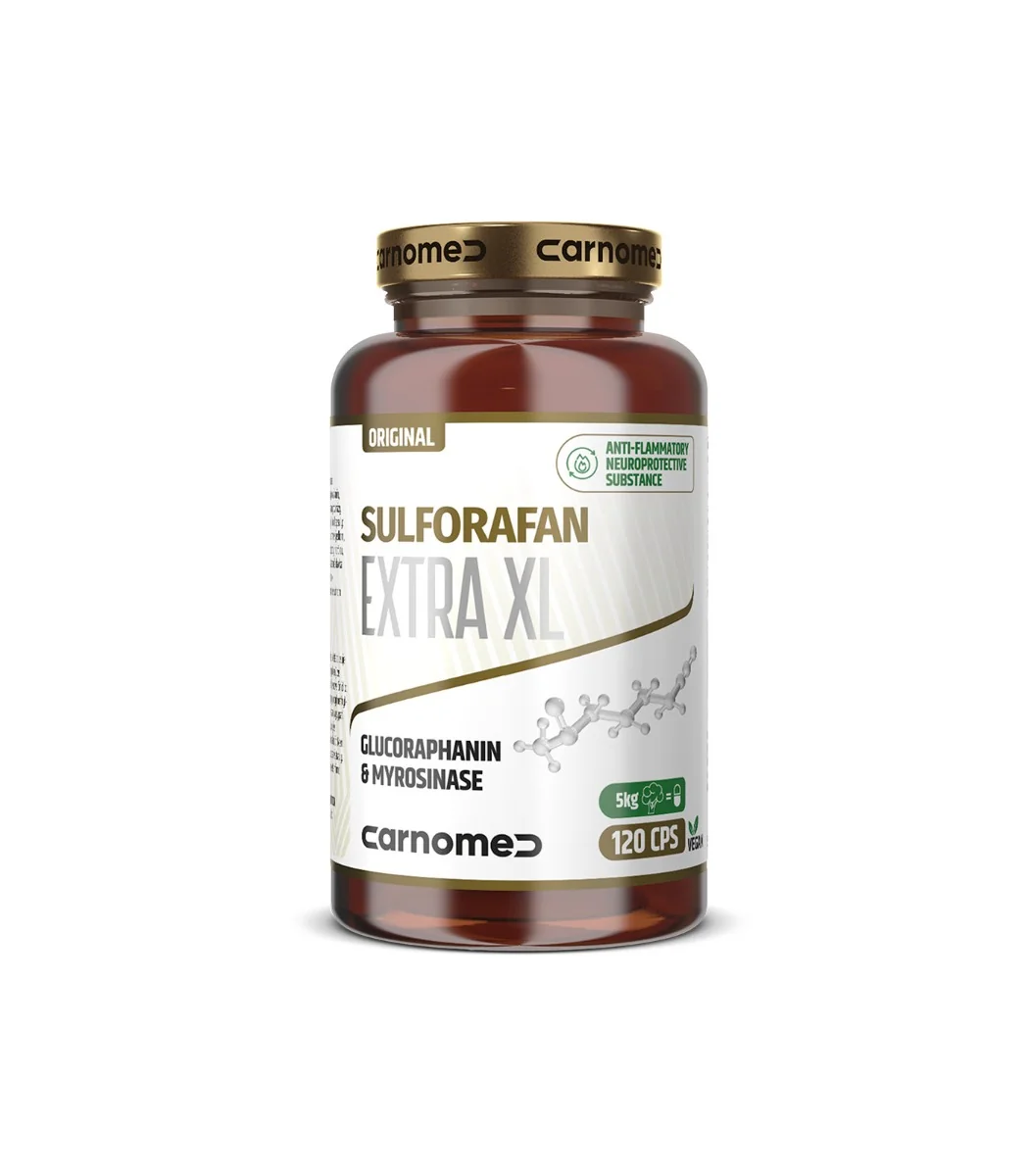 CarnoMed Sulforafan EXTRA XL PURE GOLD EDITION 1×120 cps, výživový doplnok