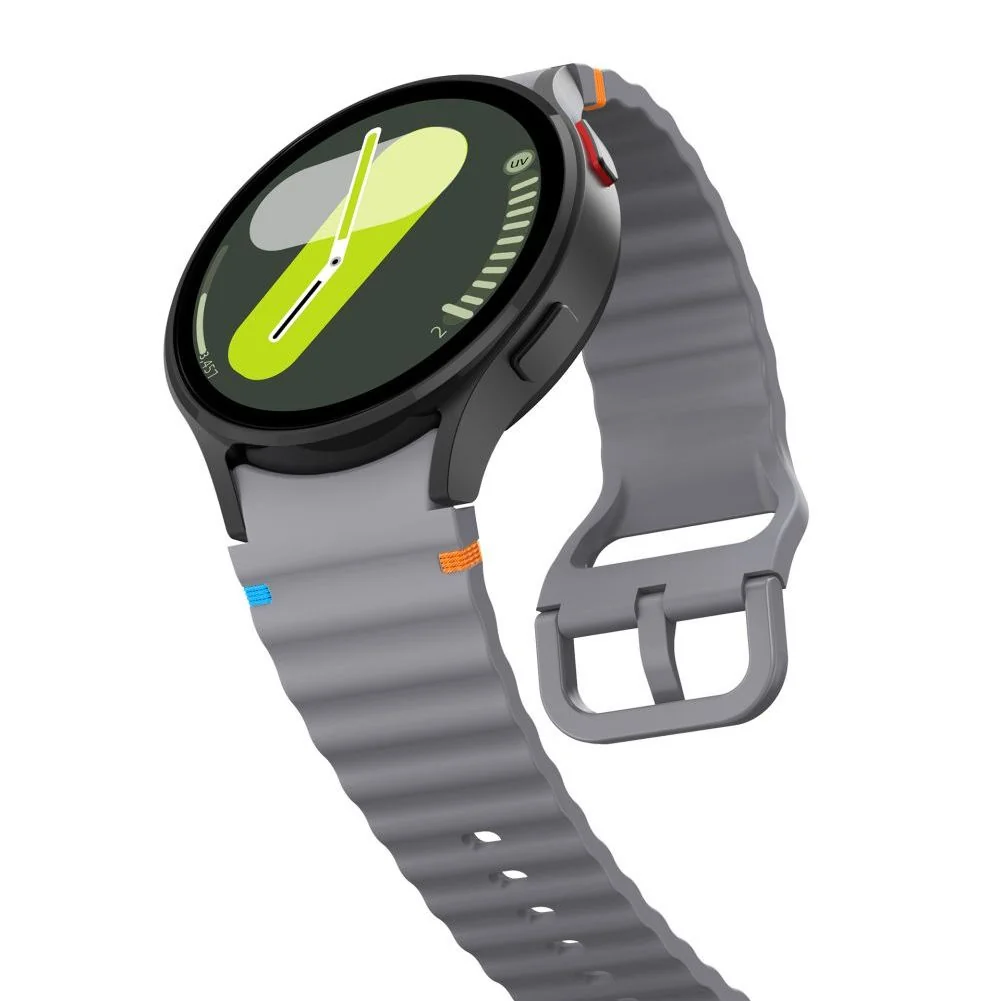 Tech-Protect Silicone Sport remienok na Samsung Galaxy Watch 4 / 5 / 5 Pro / 6 / 7 / FE, crayon grey Pro / 6 / 7 / FE, crayon grey