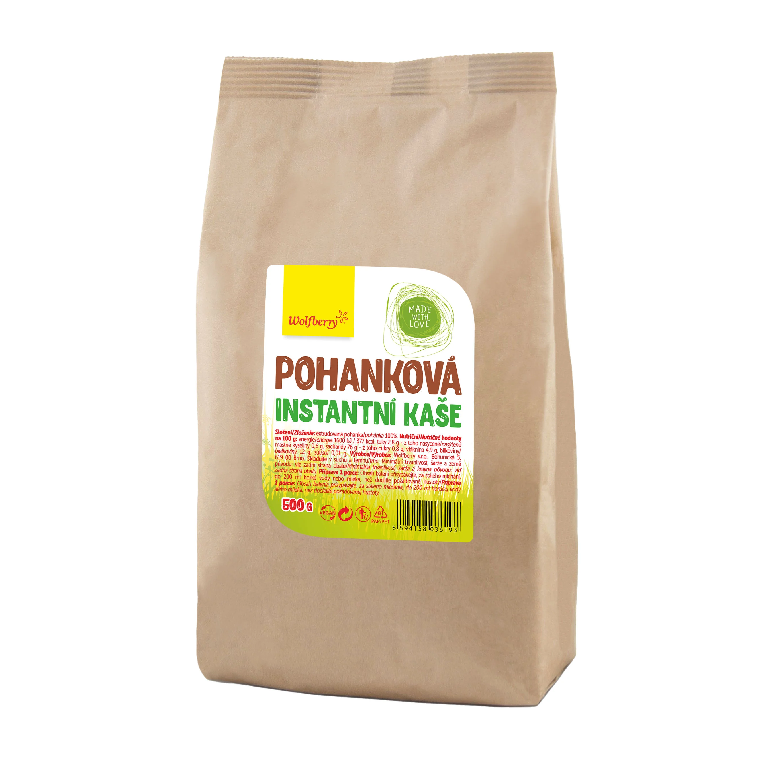 Wolfberry Pohanková kaša 500 g