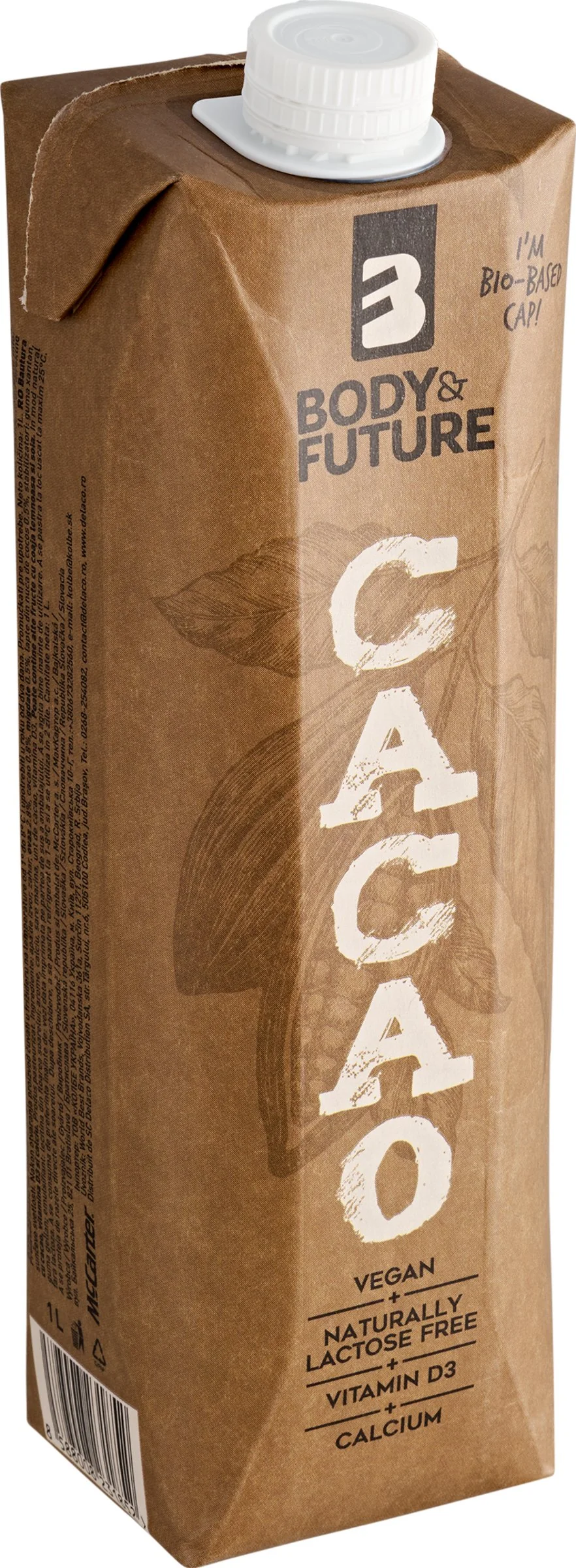 Body&Future cacao 1×1000 ml, kakaový nápoj