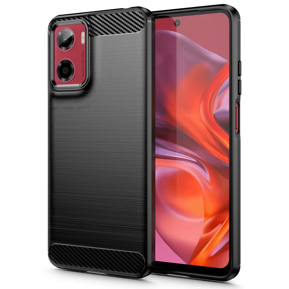 Tech-Protect Carbon kryt na Motorola Moto G05 / E15, čierny