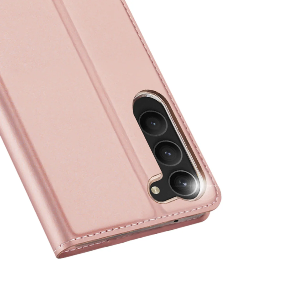 Dux Ducis Skin Pro knižkové kožené puzdro na Samsung Galaxy S23 Plus,ružové ružové