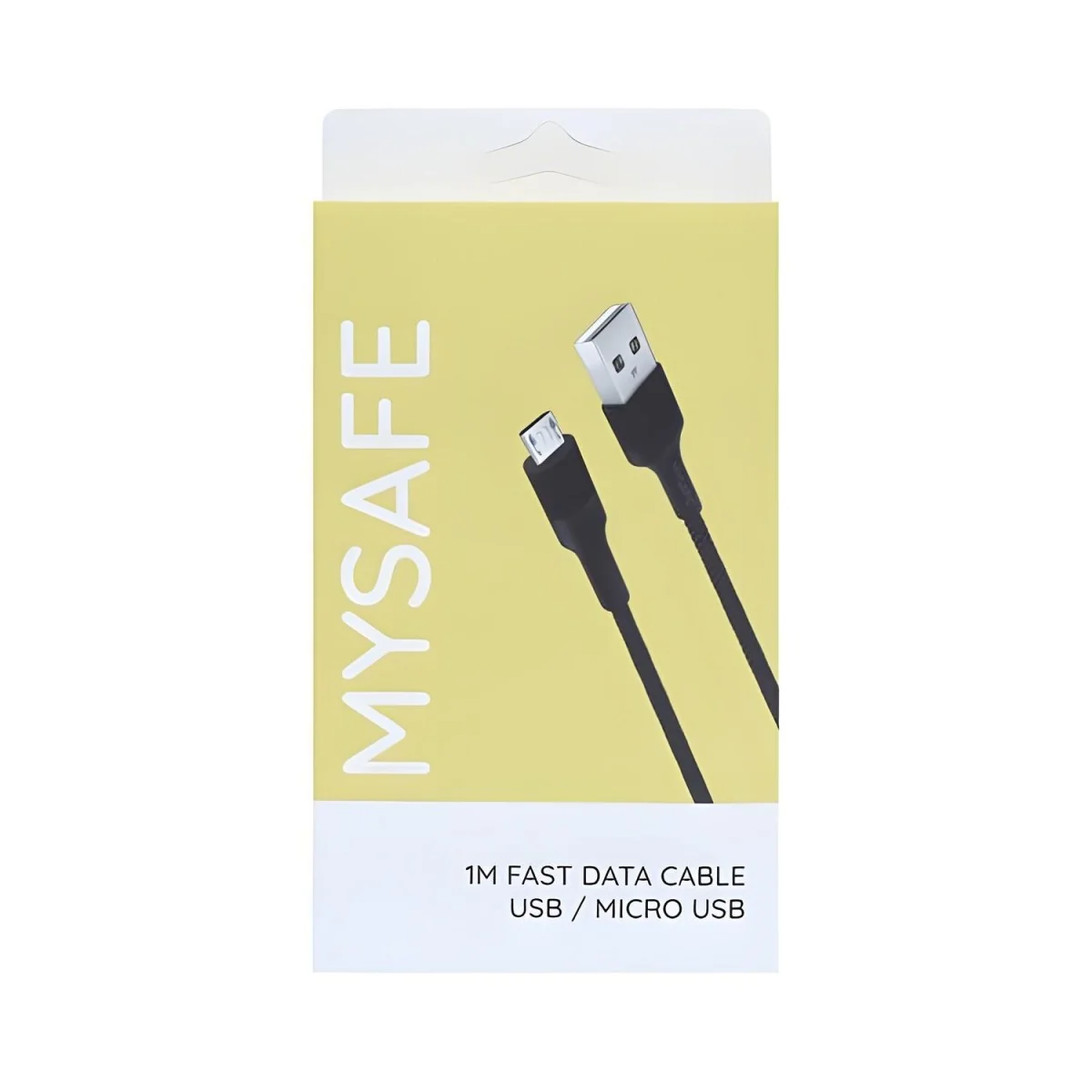 Kábel - 1m - MicroUSB - Čierna