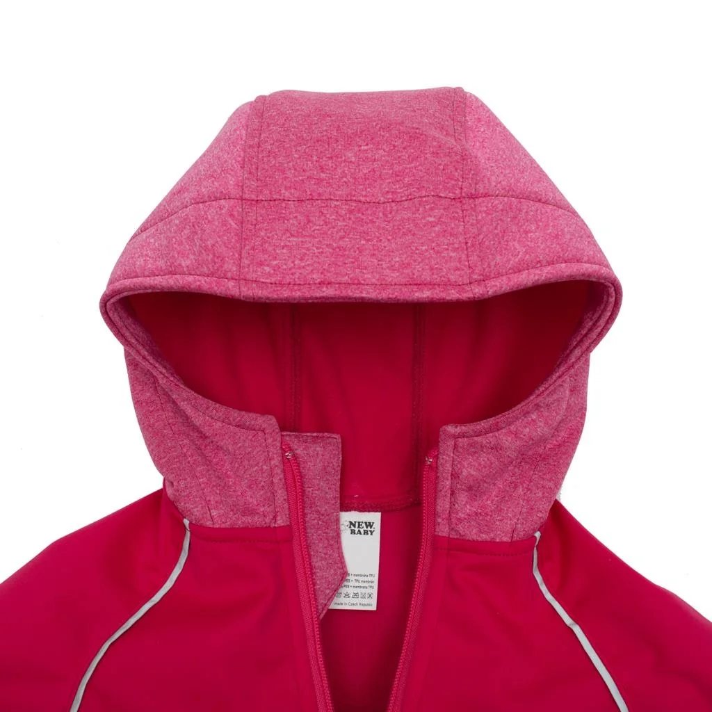 Softshellová dojčenská bundička ružová 68 (4-6m), 20C45989