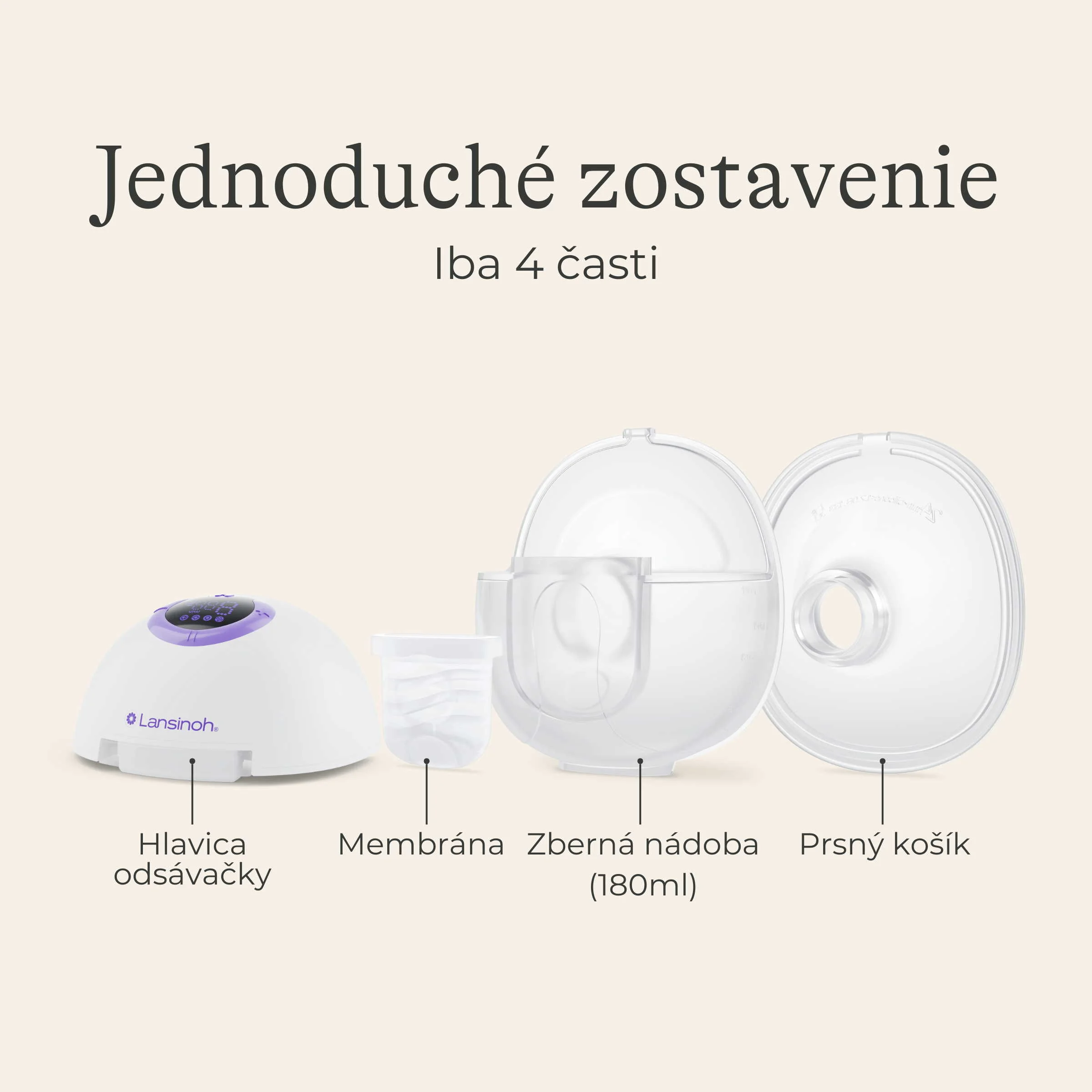 Lansinoh Handsfree odsávačka mlieka SOLO 1 set