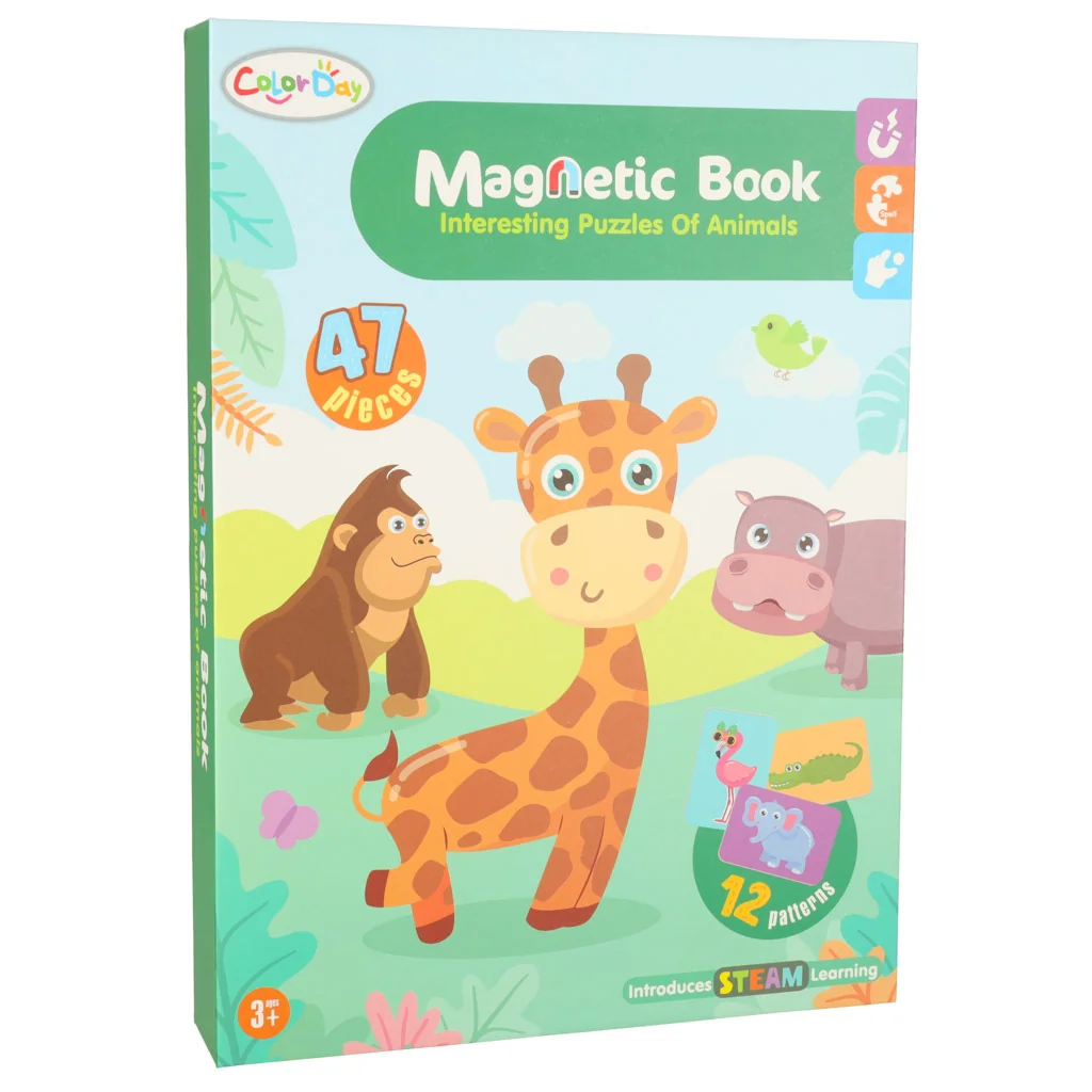 MG Magnetic Book magnetické puzzle, safari