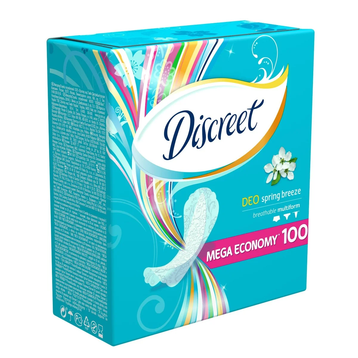 Discreet intimky Spring Breeze 1×100 ks, intímne vložky