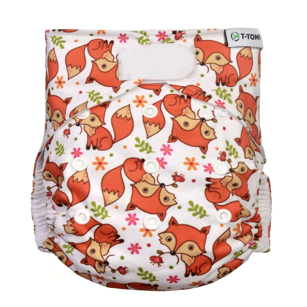 Plienky AIO - Prebaľovacia súprava na suchý zips Foxes