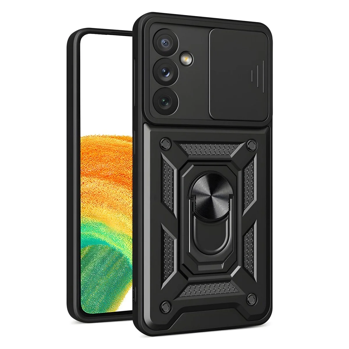 MG Hybrid Armor Camshield kryt na Samsung Galaxy A14, čierny