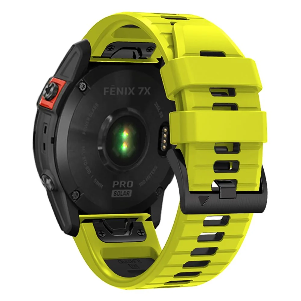 Tech-Protect Iconband remienok na Garmin Fenix 5x / 5x Plus / 6x / 6x Pro / 7x / 8 51mm, lime/black Pro / 7x / 8 51mm, lime/black