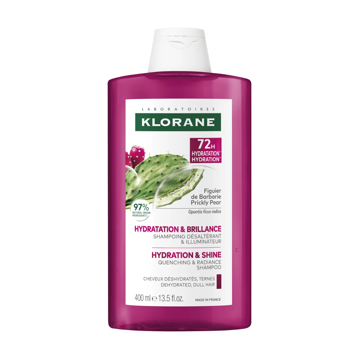 KLORANE Hydratačný ŠAMPÓN s opunciou 400 ml