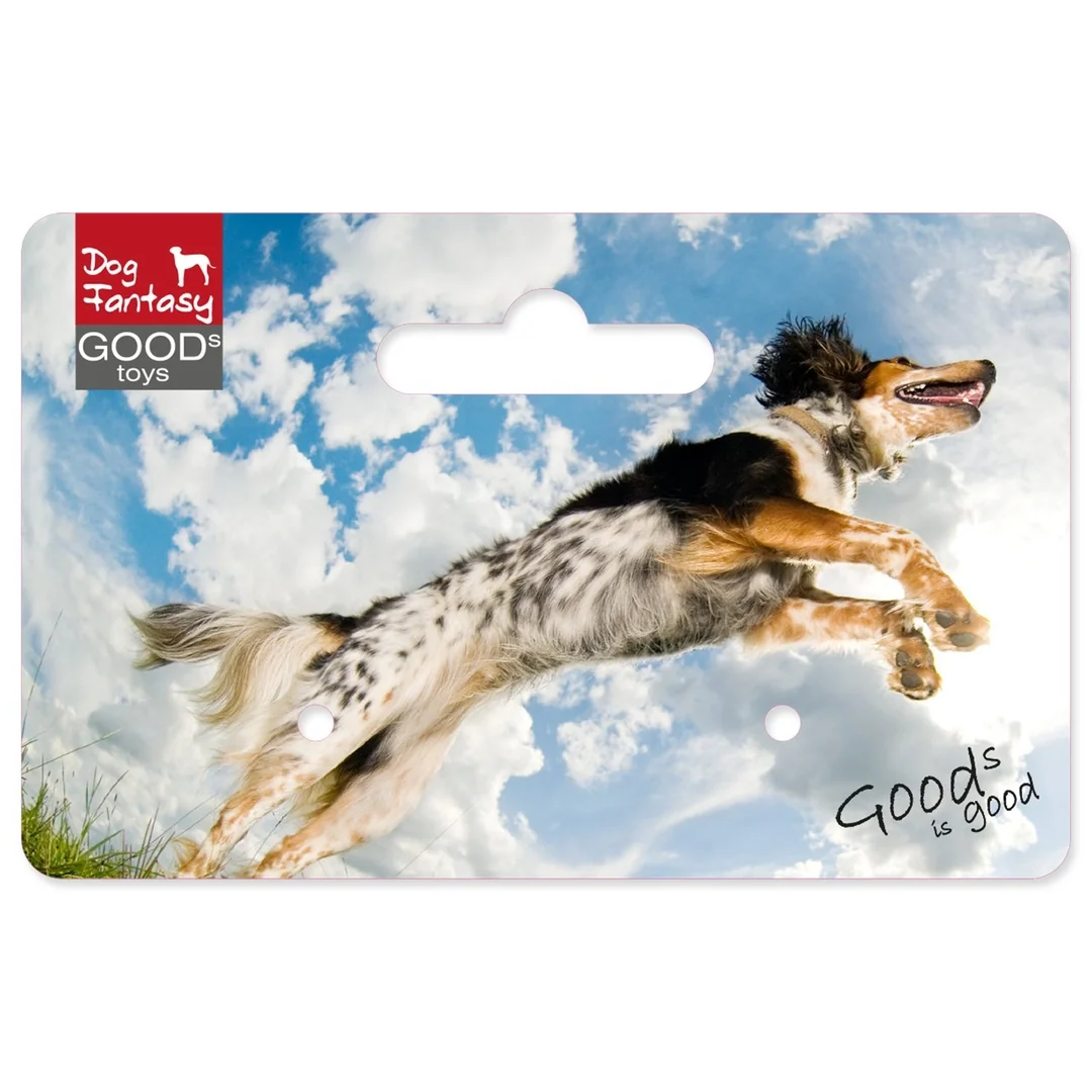 Hračka Dog Fantasy Ball lopta s rukoväťou pískacia 15cm