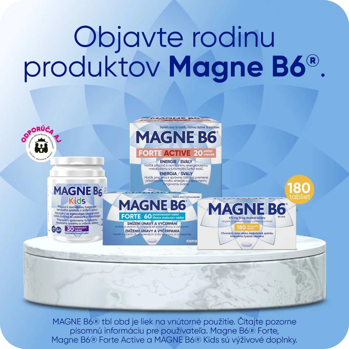 Magne B6 470 mg/5 mg 180 tabliet 180 tbl