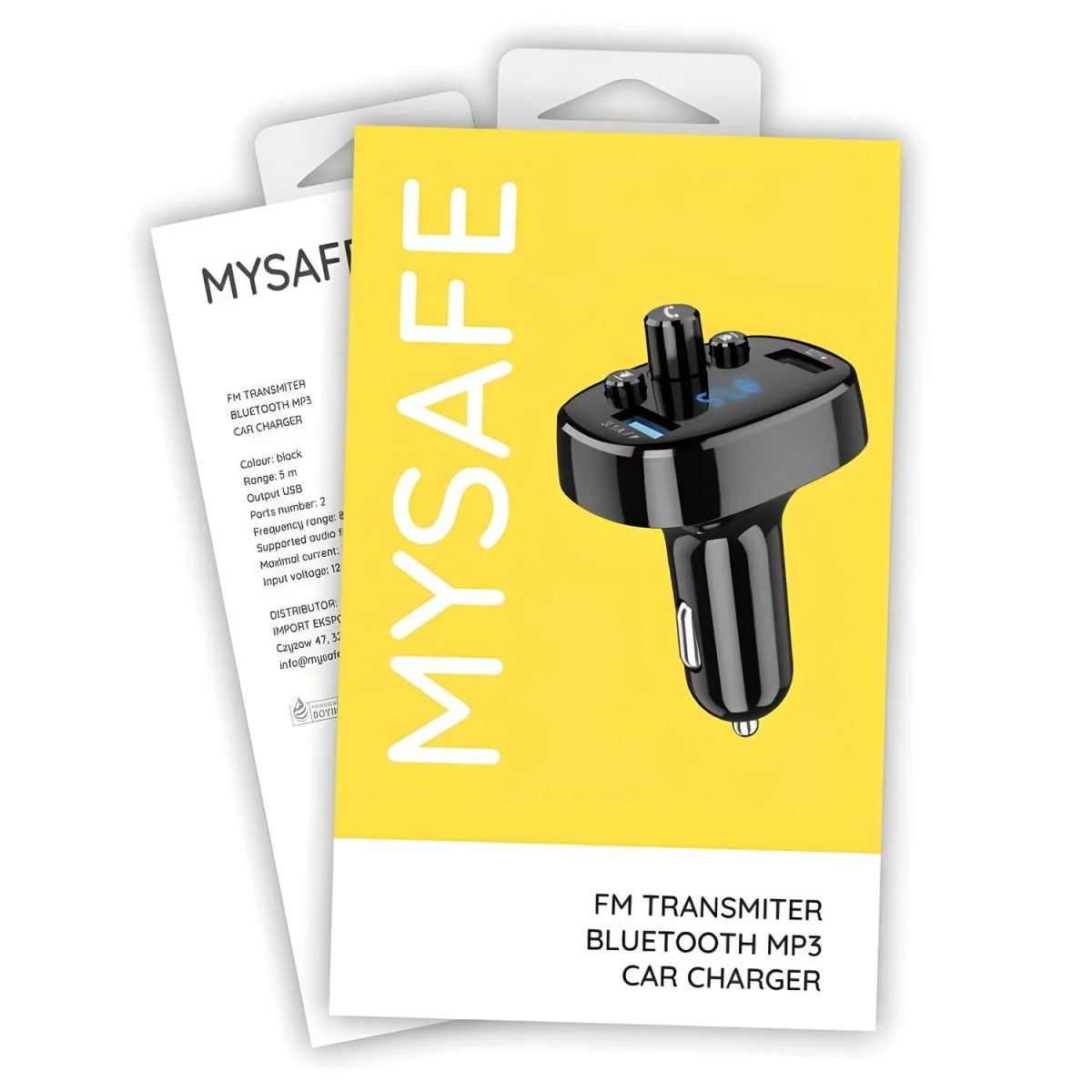 FM Bluetooth Transmitter - Čierna