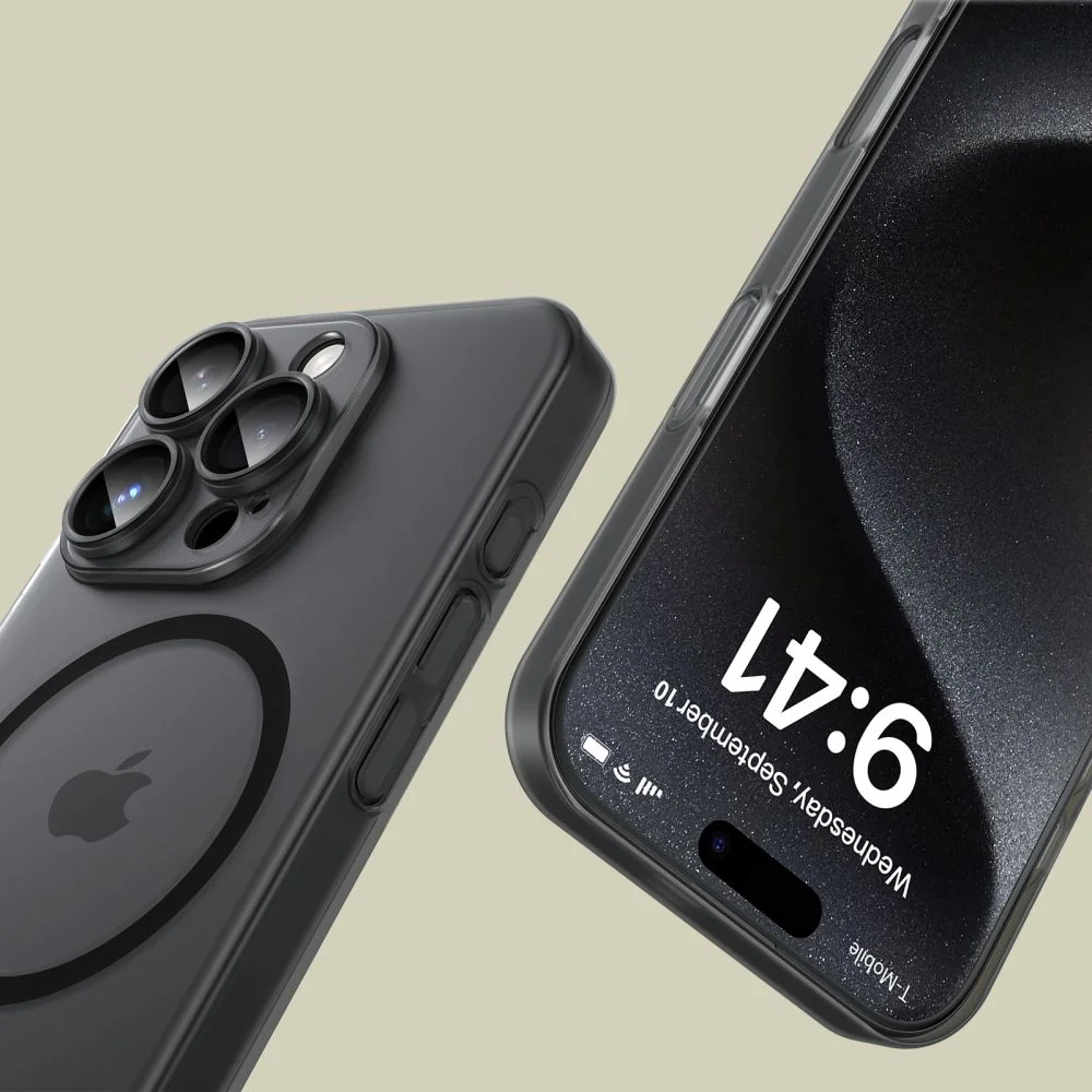 Tech-Protect MagSlime MagSafe kryt na iPhone 16 Pro, čierny