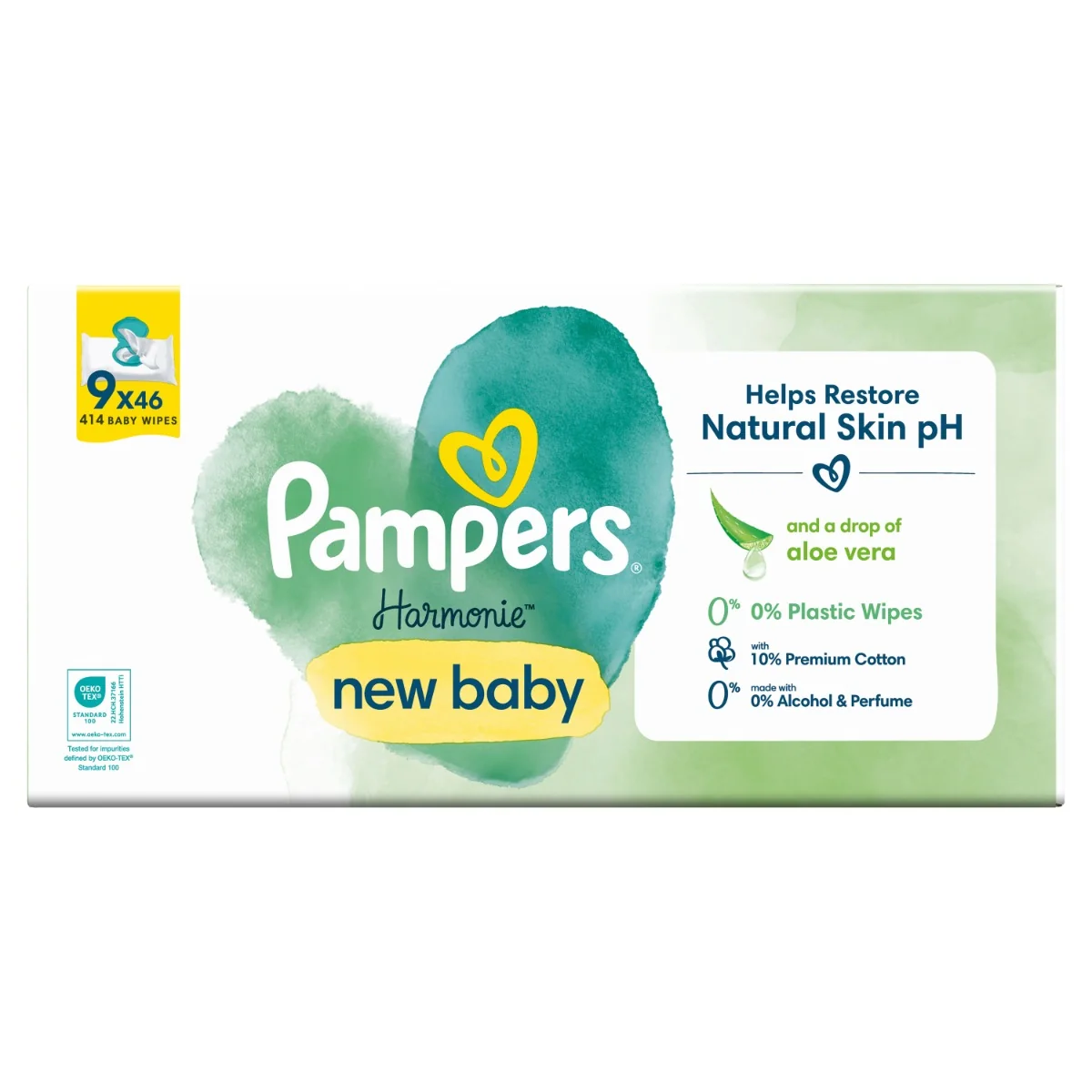 PAMPERS HARMONIE NEW VLH.OBRUSKY 414KS 1×414 ks, vlhčené obrúsky