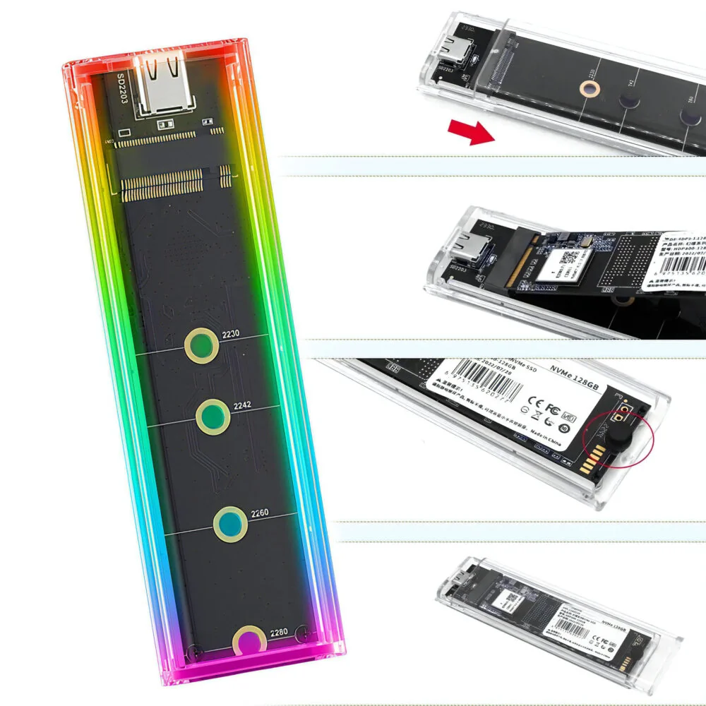 MG externý box pre SSD disk M2 NVMe/NGFF 