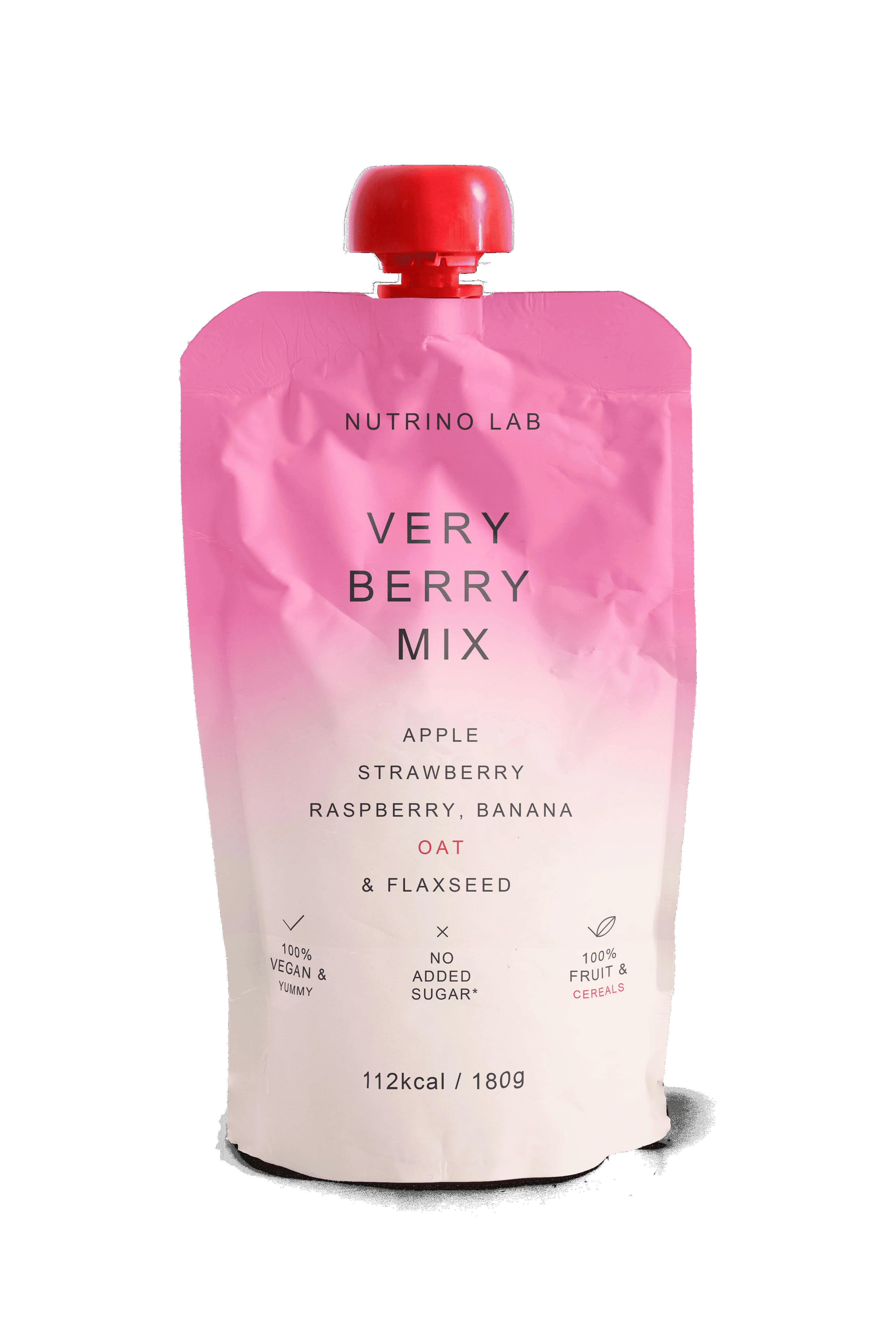 Nutrino Lab Very berry mix apple strawberry raspberry banana oat & flaxseed 180 g