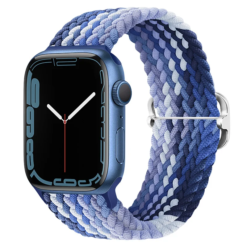 BStrap Elastic Nylon remienok na Apple Watch 38/40/41mm blueberry