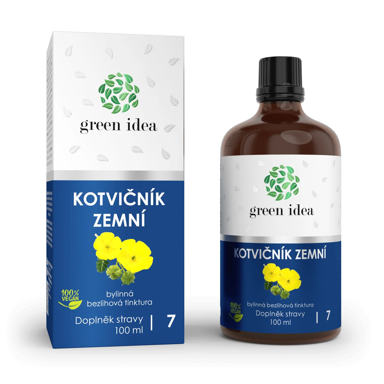 Kotvičník zemný - bezliehová tinktúra 100 ml - Green idea