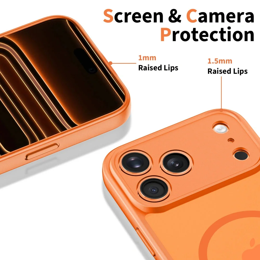 Tech-Protect BasicMag MagSafe kryt na iPhone 17 Pro, oranžový
