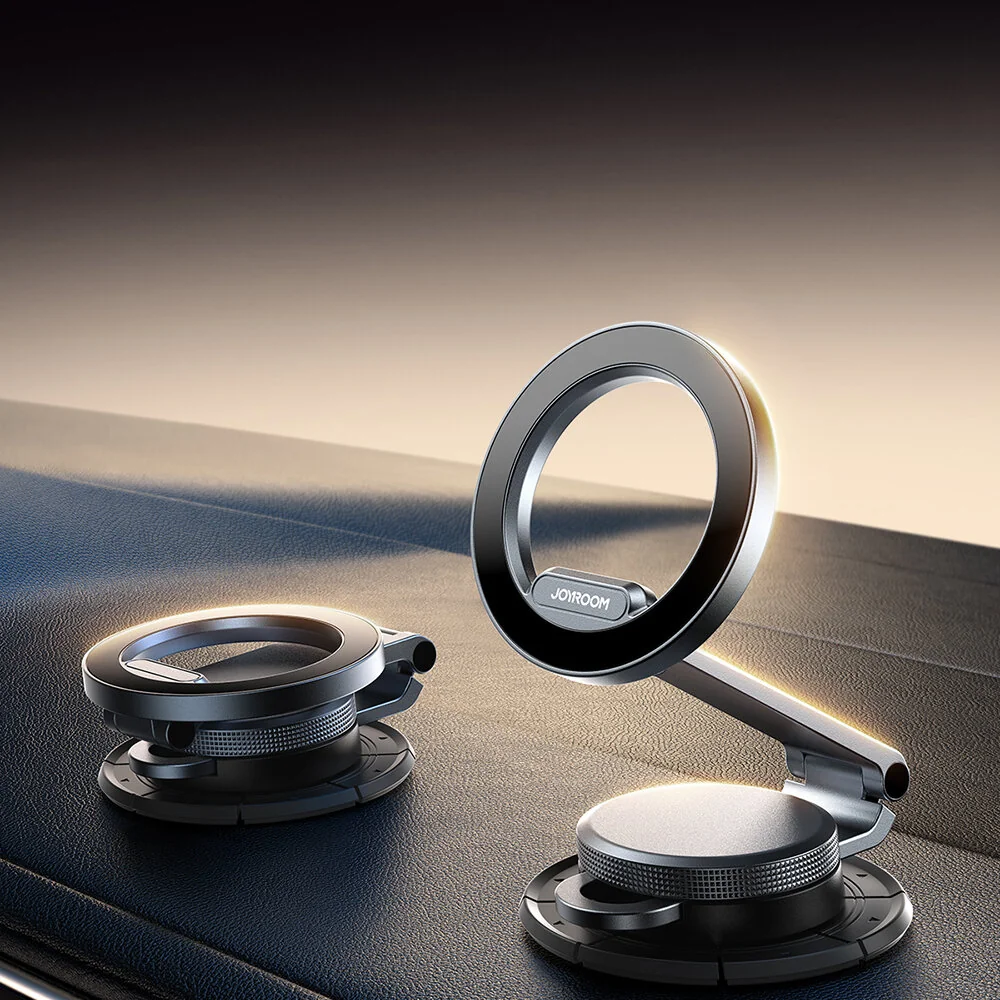 Joyroom JR-ZS373 magnetický držiak na mobil do auta, šedý