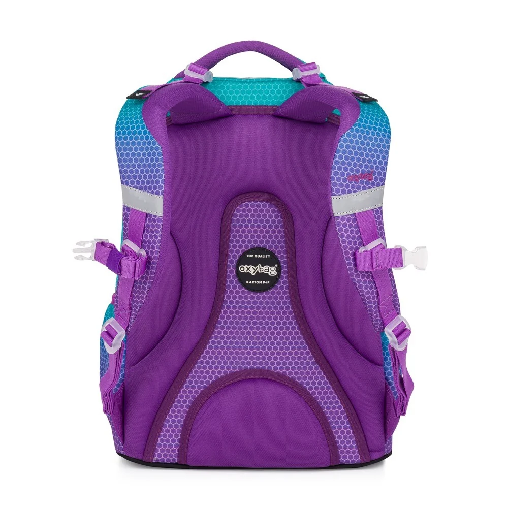 Školský batoh OXY Ombre Blue - Pink Modro-ružový