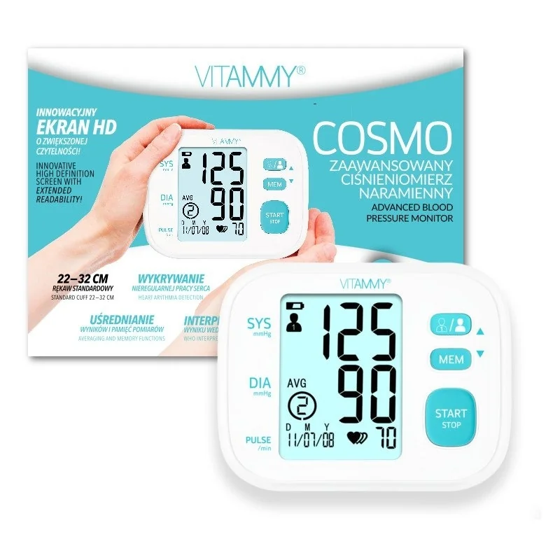 VITAMMY COSMO ramenný tlakomer biely