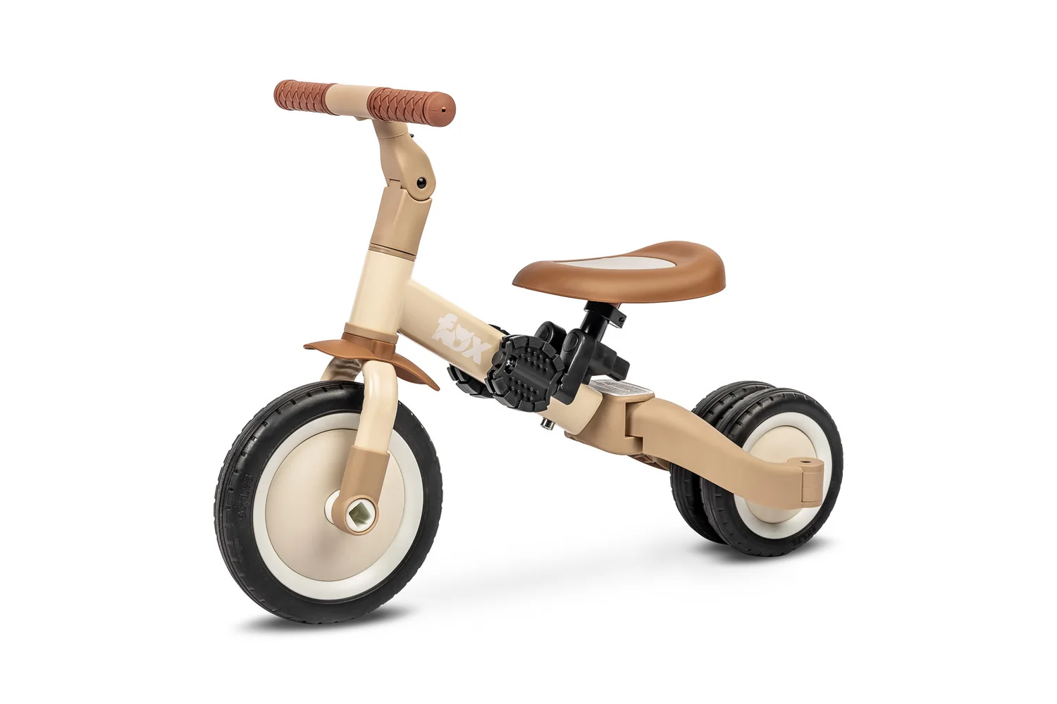 Multifunkčné detské odrážadlo a bicykel 4v1 Fox - béžové