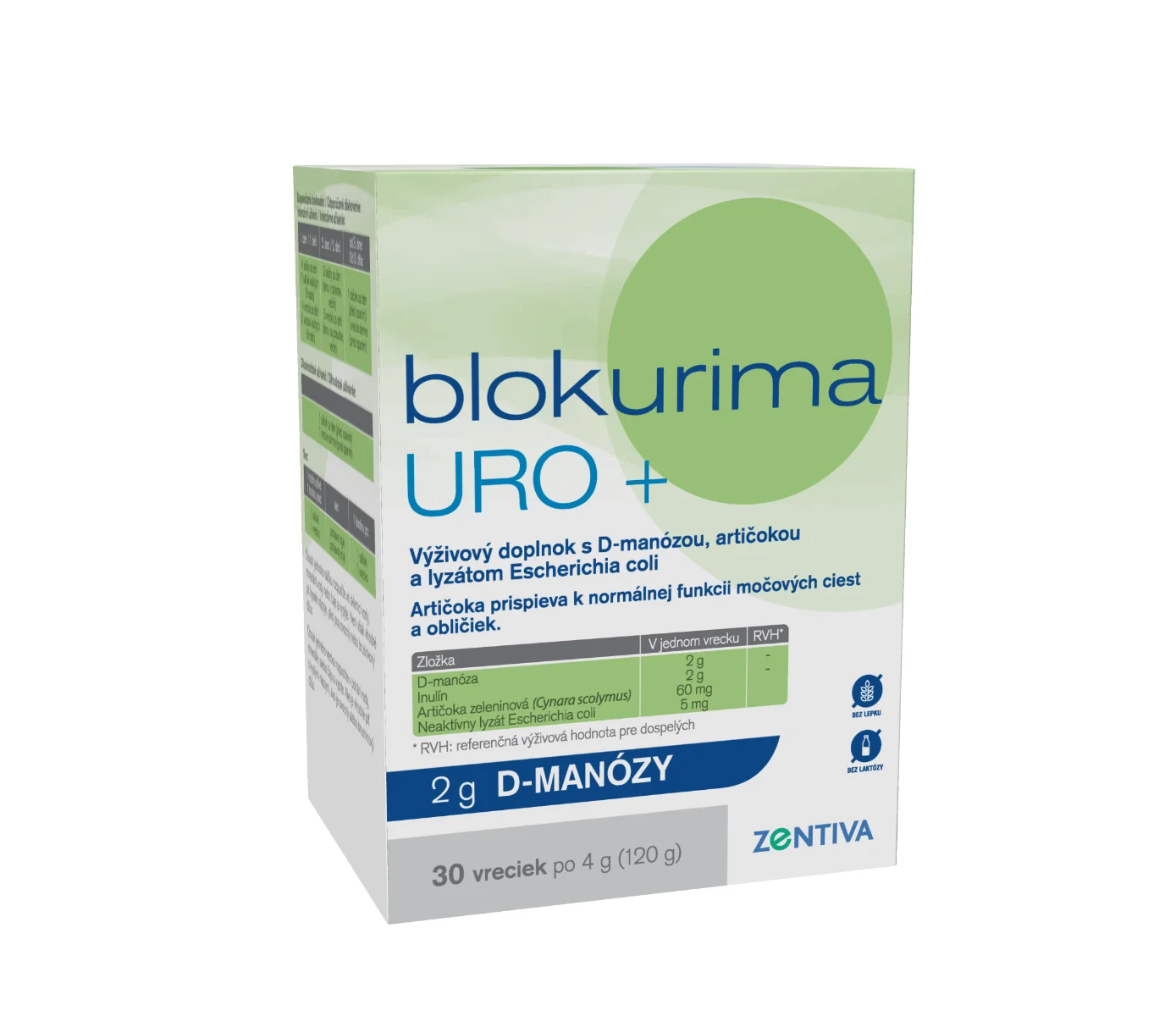Blokurima URO+ 2g D-manózy 1×30 ks, výživový doplnok