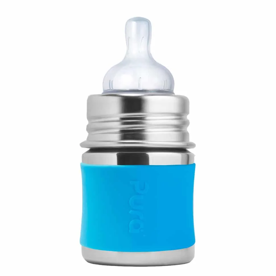 Pura nerezová dojčenská fľaša 150ml - aqua