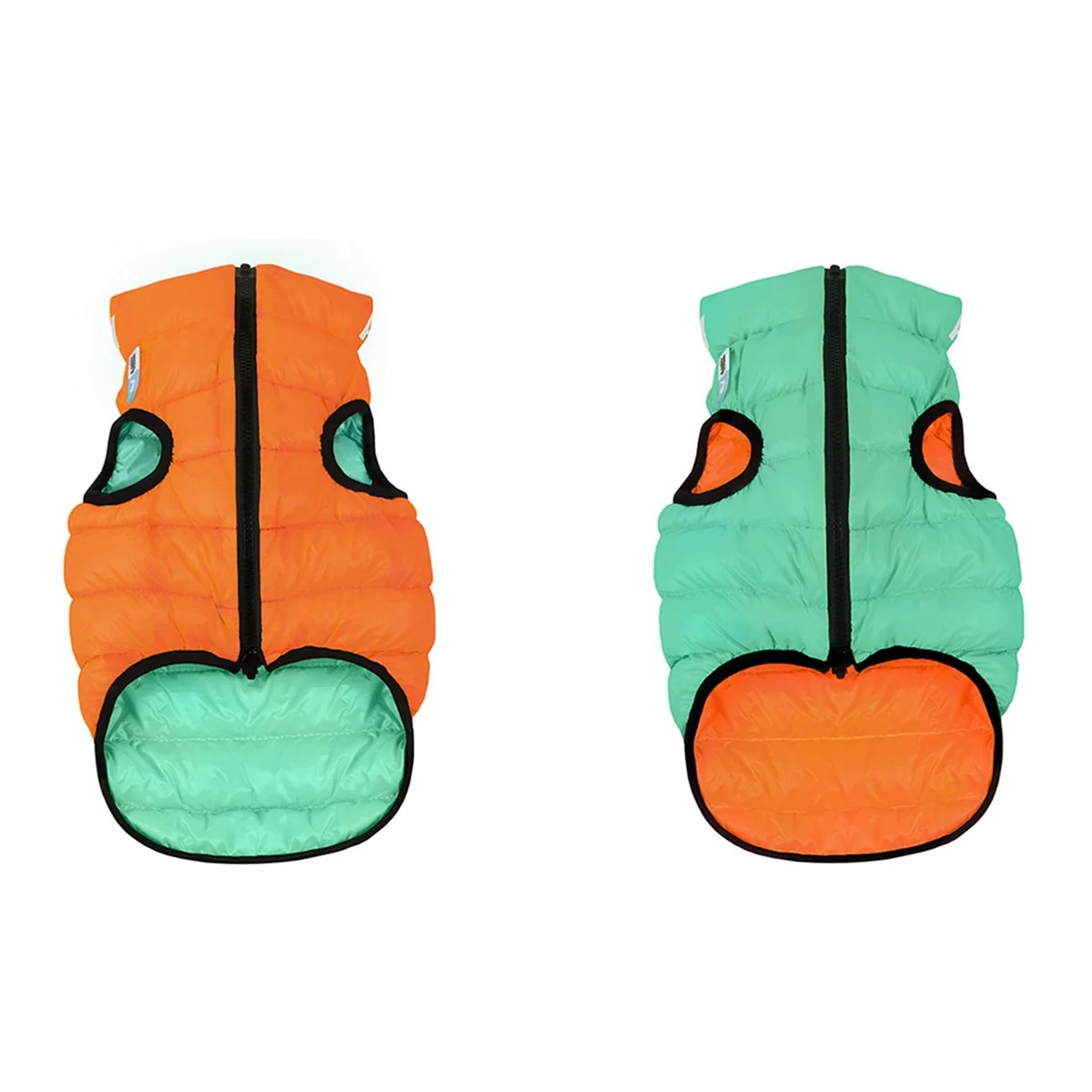 Teplá vesta pre psa AiryVest LUMI svietiaca v tme, Veľkosť: M40, Farba: oranžová