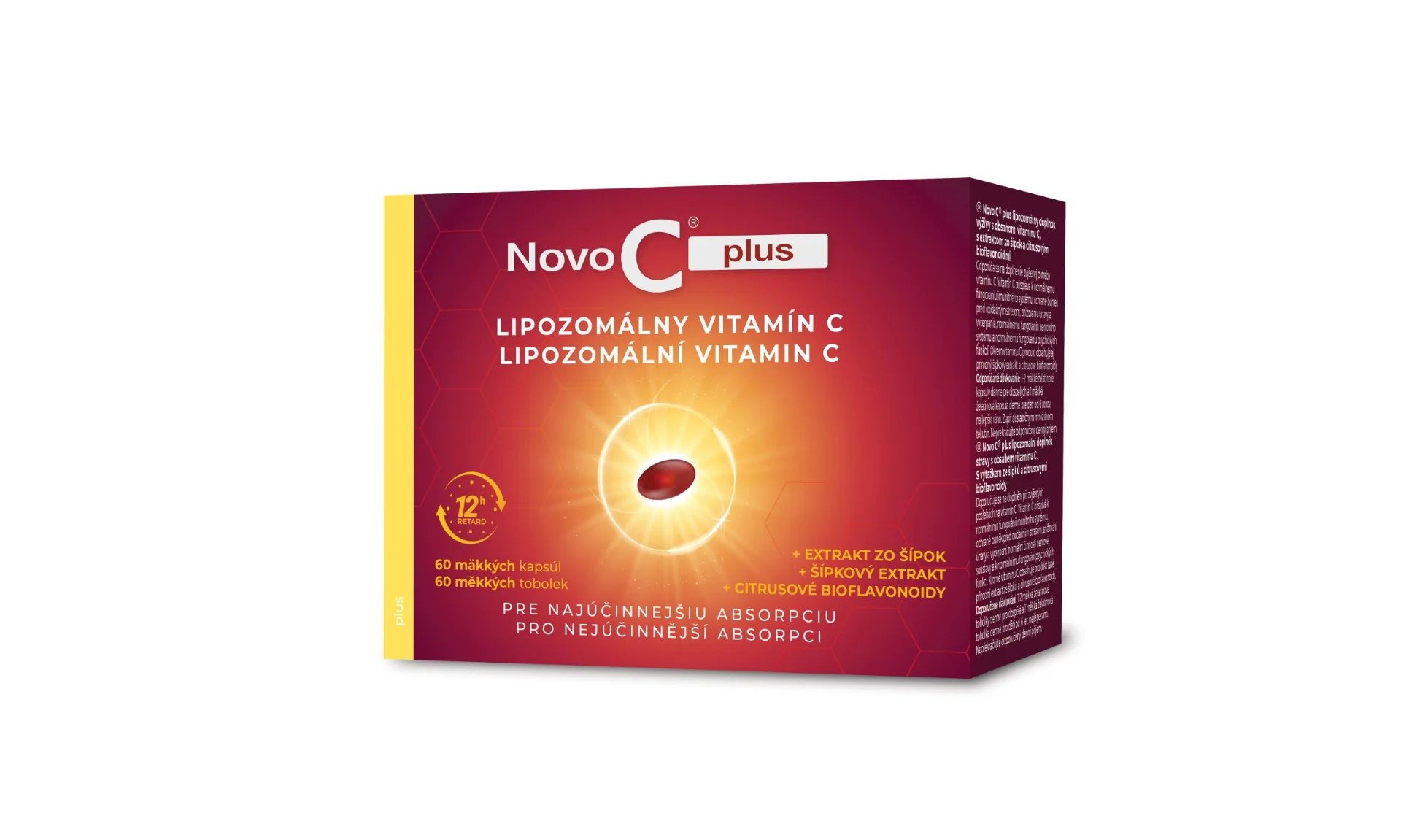 NOVO C PLUS Lipozomálny vitamín C 1×60 cps, vitamín c