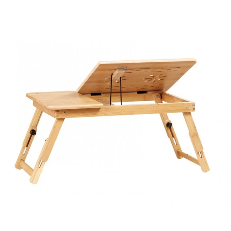 Livefy drevený stolík na notebook Comfort, hnedý