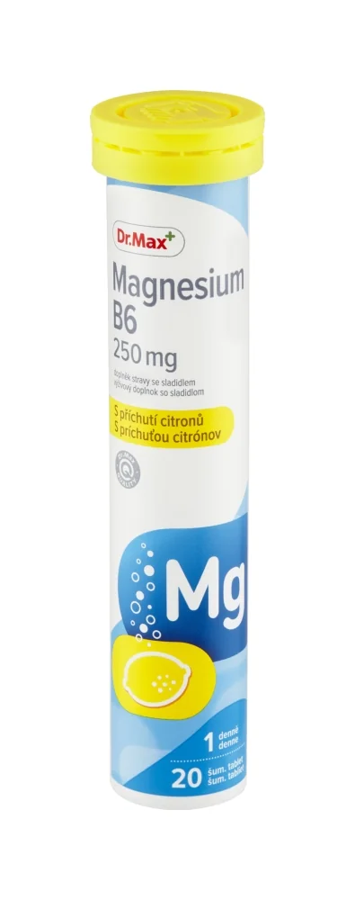 Dr. Max Magnesium B6 250 mg 1×20 tbl, výživový doplnok